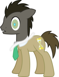 Size: 4563x6001 | Tagged: safe, artist:peora, doctor whooves, time turner, earth pony, pony, ask discorded whooves, g4, absurd resolution, discord whooves, discorded, implied discord, male, simple background, solo, transparent background, vector