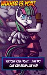 Size: 614x978 | Tagged: safe, artist:fauxsquared, blossomforth, pony, g4, bipedal, clothes, female, solo