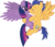 Size: 4517x3875 | Tagged: safe, artist:benybing, flash sentry, twilight sparkle, alicorn, pegasus, pony, g4, blushing, duo, female, flying, horn, kissing, male, mare, ship:flashlight, shipping, simple background, spread wings, stallion, straight, transparent background, twilight sparkle (alicorn), vector, wings