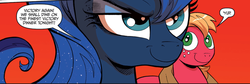 Size: 1300x436 | Tagged: safe, official comic, big macintosh, princess luna, earth pony, pony, g4, spoiler:comic, male, stallion