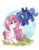 Size: 1024x1325 | Tagged: safe, artist:detectivetoony, princess celestia, princess luna, alicorn, pony, g4, cewestia, filly, flower, pink-mane celestia, s1 luna, smiling, woona, young, young celestia, young luna, younger