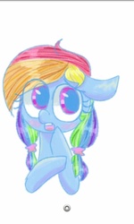 Size: 450x750 | Tagged: safe, artist:danadyu, rainbow dash, g4, alternate hairstyle, female, solo