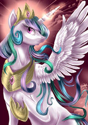 Size: 496x701 | Tagged: safe, artist:php154, princess celestia, g4, female, solo