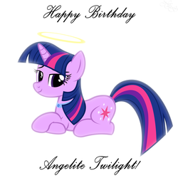 Size: 1500x1500 | Tagged: safe, artist:navitaserussirus, twilight sparkle, g4, female, halo, solo