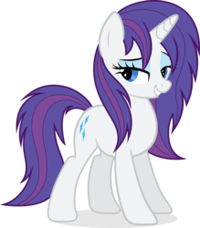 Size: 6149x7015 | Tagged: safe, artist:lazypixel, rarity, g4, absurd resolution, alternate hairstyle, female, simple background, solo, transparent background, vector