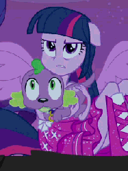 Size: 240x320 | Tagged: safe, screencap, rarity, spike, twilight sparkle, alicorn, dog, equestria girls, g4, my little pony equestria girls, animated, boots, butt touch, fall formal outfits, floppy ears, gif, hand on butt, high heel boots, legs, paws, ponied up, spike the dog, spike's dog collar, twilight ball dress, twilight sparkle (alicorn), wings