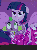 Size: 240x320 | Tagged: safe, screencap, rarity, spike, twilight sparkle, alicorn, dog, equestria girls, g4, my little pony equestria girls, animated, boots, butt touch, fall formal outfits, floppy ears, gif, hand on butt, high heel boots, legs, paws, ponied up, spike the dog, spike's dog collar, twilight ball dress, twilight sparkle (alicorn), wings