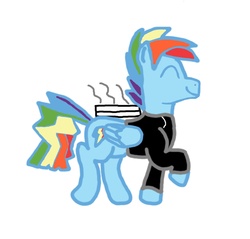 Size: 1400x1339 | Tagged: safe, artist:blaze-and-bolt, oc, oc only, oc:rainbow blaze, male, offspring, parent:rainbow blitz, parent:rainbow dash, parents:dashblitz, parents:selfcest, product of incest, simple background, solo, white background