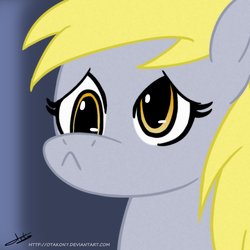 Size: 1000x1000 | Tagged: safe, artist:otakon, derpy hooves, pegasus, pony, g4, female, mare, solo