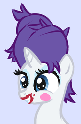 Size: 469x719 | Tagged: safe, artist:arrkhal, rarity, pony, g4, beehive hairdo, fail, female, filly, makeup, solo, young