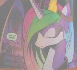 Size: 290x265 | Tagged: safe, idw, official comic, princess celestia, g4, spoiler:comic, female, solo