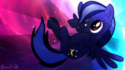 Size: 1920x1080 | Tagged: safe, artist:signumde, oc, oc only, oc:crescent star (signumde), pegasus, pony, solo, wallpaper