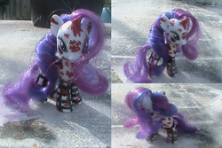 Size: 956x640 | Tagged: safe, artist:krazykari, rarity, lil-miss rarity, g4, brushable, customized toy, irl, photo, toy