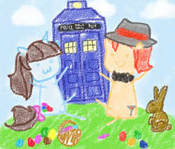 Size: 600x512 | Tagged: safe, artist:himekoyagami, oc, oc only, doctor who, tardis