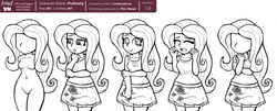 Size: 1800x726 | Tagged: safe, artist:livesmutanon, fluttershy, equestria girls, g4, /mlp/, /mlp/vn, female, lineart, no face, visual novel