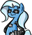 Size: 536x586 | Tagged: artist needed, safe, trixie, cyborg, pony, unicorn, g4, amputee, deus ex, female, i never asked for this, mare, parody, solo, sunglasses