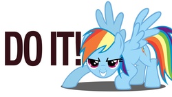 Size: 970x546 | Tagged: safe, rainbow dash, g4, female, kotaku, solo, text