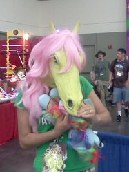 Size: 1280x1707 | Tagged: safe, fluttershy, human, g4, cosplay, hoers mask, irl, irl human, photo, waifuwaifuflutterass