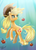 Size: 600x843 | Tagged: safe, artist:judianimation, applejack, g4, apple, female, obligatory apple, solo, underwater