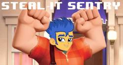 Size: 720x383 | Tagged: safe, flash sentry, equestria girls, g4, exploitable meme, flash sentry savior of the universe, image macro, meme, waifu, waifu thief, wreck-it ralph