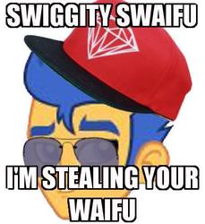 Size: 389x425 | Tagged: safe, flash sentry, equestria girls, g4, diamond supply co, ed edd n eddy, exploitable meme, flash sentry savior of the universe, image macro, meme, swiggity swag, swiggity swooty, waifu, waifu thief