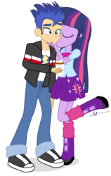 Size: 745x1180 | Tagged: safe, artist:dm29, flash sentry, twilight sparkle, equestria girls, g4, blushing, duo, female, kissing, male, ship:flashlight, shipping, simple background, straight, transparent background