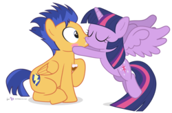 Size: 950x625 | Tagged: safe, artist:dm29, flash sentry, twilight sparkle, alicorn, pegasus, pony, g4, blushing, duo, female, kiss on the lips, kissing, male, mare, ship:flashlight, shipping, simple background, stallion, straight, transparent background, twilight sparkle (alicorn), whipped cream