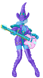 Size: 152x272 | Tagged: safe, trixie, pony, unicorn, g4, animated, barely pony related, female, guilty gear, hilarious in hindsight, i-no, mare, palette swap, recolor, solo, sprite