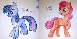 Size: 1000x510 | Tagged: safe, artist:subtlepixel, twilight sparkle, g4, text, traditional art