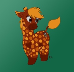 Size: 400x389 | Tagged: safe, artist:kadath, oc, oc only, giraffe, original species, solo