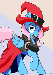 Size: 2480x3507 | Tagged: safe, artist:nasse, oc, oc only, pegasus, pony, clothes, colored, magician, robe, solo