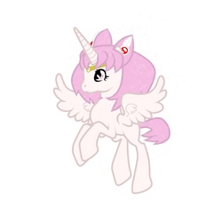 Size: 800x800 | Tagged: safe, artist:tsunaamii, alicorn, pony, chibiusa, ponified, sailor moon (series), solo