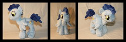 Size: 1527x522 | Tagged: safe, artist:creideiki-se, soarin', g4, irl, photo, plushie