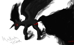 Size: 1024x620 | Tagged: safe, artist:sethhm, alicorn, pony, bionicle, lego, makuta teridax, ponified, solo