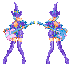 Size: 304x272 | Tagged: safe, trixie, human, g4, animated, barely pony related, female, guilty gear, humanized, i-no, palette swap, recolor, sprite