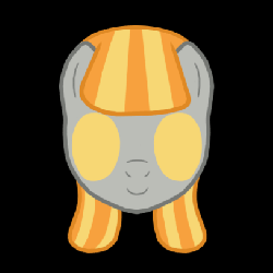 Size: 407x407 | Tagged: safe, artist:thelastgherkin, oc, oc only, oc:ruby, oc:ruby (story of the blanks), earth pony, ghost, ghost pony, pony, story of the blanks, animated, solo