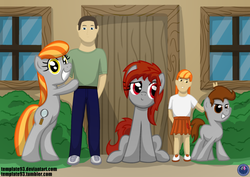 Size: 1061x753 | Tagged: safe, artist:template93, oc, oc only, oc:mitta, oc:ruby, oc:ruby (story of the blanks), earth pony, human, pony, story of the blanks, battle of the blanks, fetish, necromancy, necrophilia, offspring, the implications are scarousing, wat