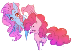 Size: 800x566 | Tagged: safe, artist:sutexii, pinkie pie, oc, pegasus, pony, g4