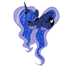 Size: 2024x1996 | Tagged: safe, artist:sinnisterasylum, princess luna, g4, female, heart, heart pony, simple background, sleeping, solo