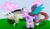 Size: 1360x800 | Tagged: safe, artist:luminousdazzle, discord, screwball, earth pony, pony, g4, chocolate rain, daddy discord, hat, propeller hat, swirly eyes