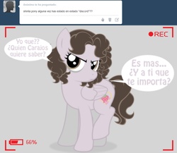 Size: 1236x1072 | Tagged: safe, artist:shinta-girl, oc, oc only, oc:shinta pony, ask, solo, spanish, translated in the description, tumblr