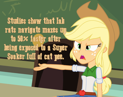 Size: 1280x1011 | Tagged: safe, edit, edited screencap, screencap, applejack, equestria girls, g4, caption, cards against equestria girls, female, image macro, meme, solo