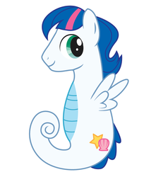 Size: 700x792 | Tagged: safe, artist:disfiguredstick, whitecap, sea pony, g1, g4, g1 to g4, generation leap, male, simple background, solo, vector, white background