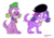 Size: 2295x1600 | Tagged: safe, artist:scobionicle99, spike, dog, equestria girls, g4, boyfriend and girlfriend, crossover shipping, female, flirting, littlest pet shop, male, simple background, spike the dog, spike's dog collar, transparent background, zoe trent, zoespike