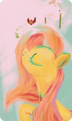 Size: 614x1024 | Tagged: safe, artist:urbyjermy, fluttershy, g4, female, solo