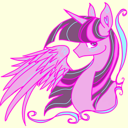 Size: 900x900 | Tagged: safe, artist:made-to-be-me, twilight sparkle, alicorn, pony, g4, female, mare, solo, twilight sparkle (alicorn)