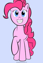 Size: 2000x2898 | Tagged: safe, artist:starbrightdrawing, pinkie pie, earth pony, pony, g4, female, simple background, solo, starbrightdrawing