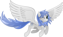 Size: 1600x937 | Tagged: safe, artist:tajarnia, oc, oc only, oc:silver rains, pegasus, pony, large wings, simple background, solo, transparent background, vector