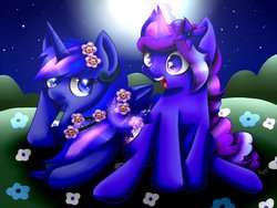 Size: 1024x768 | Tagged: safe, artist:rainbowjune, oc, oc only, pony, unicorn, night