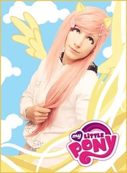 Size: 440x597 | Tagged: safe, artist:shivazaskandara, fluttershy, human, g4, cosplay, irl, irl human, photo, solo